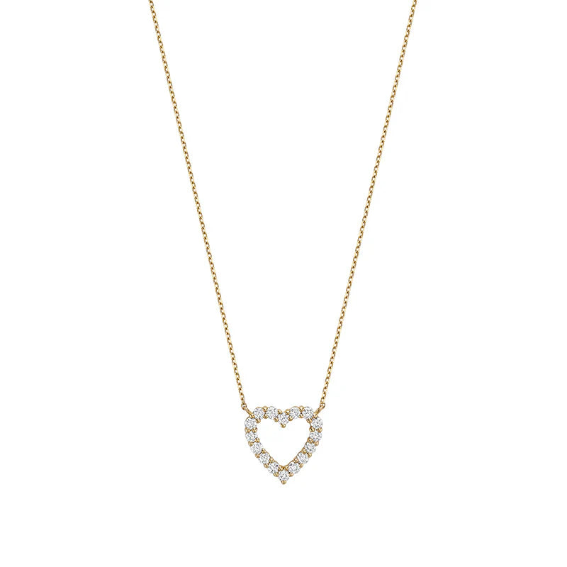 Diamond Open Heart Necklace