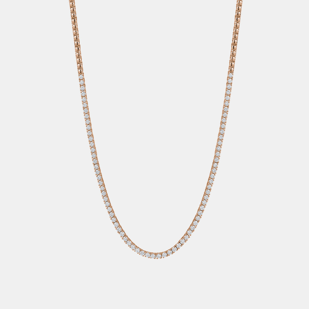 Collier de tennis demi orné de diamants 0.05 carat