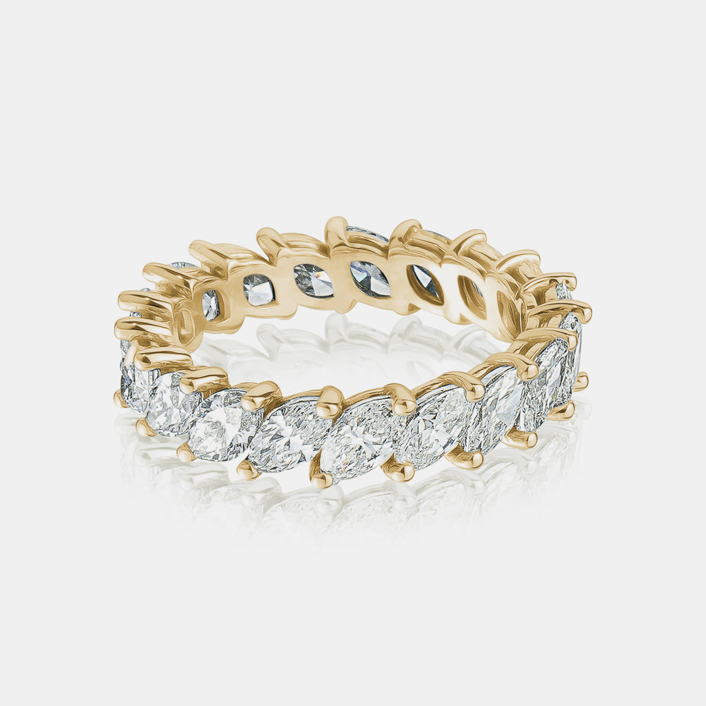 Diamond Marquise Cut Eternity Band