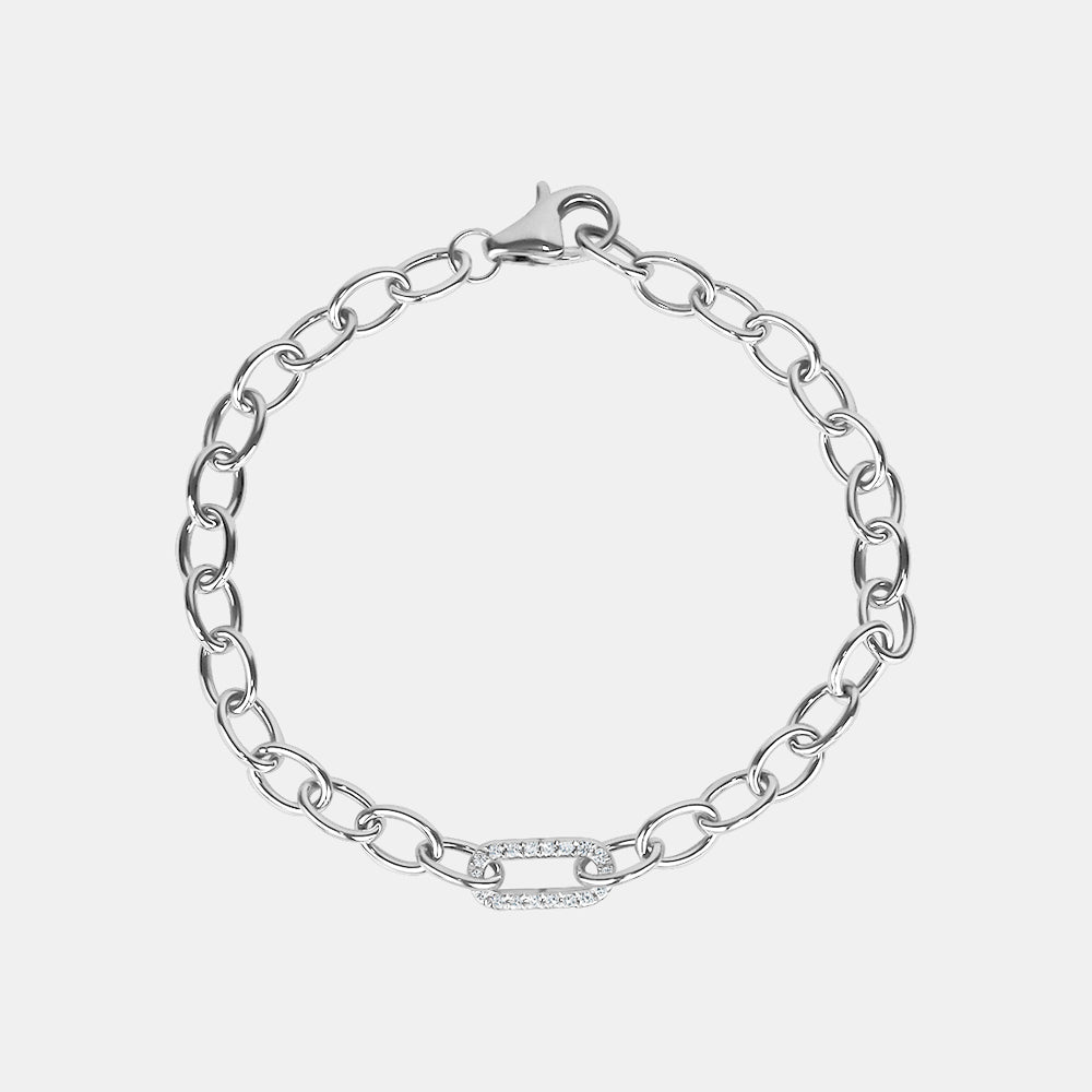 Bracelet à fermoir en diamant