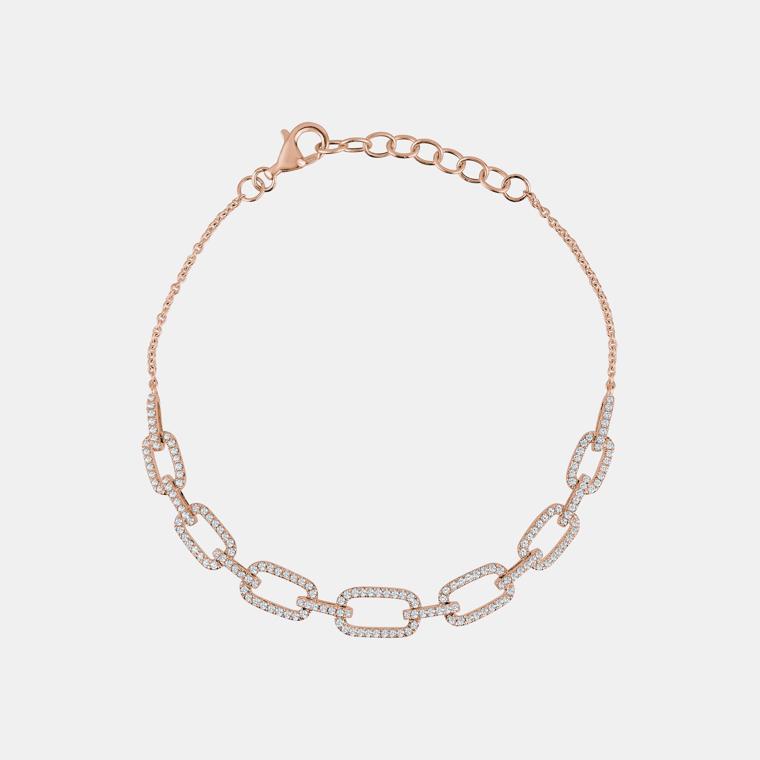 Diamond Chain Link Bracelet