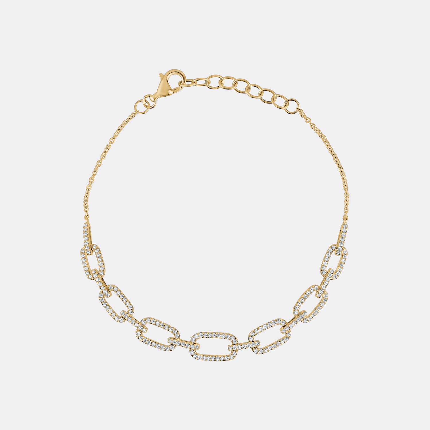 Diamond Chain Link Bracelet