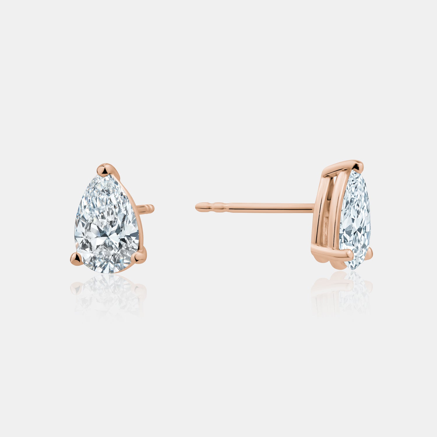 Lab Grown Diamond Pear Studs