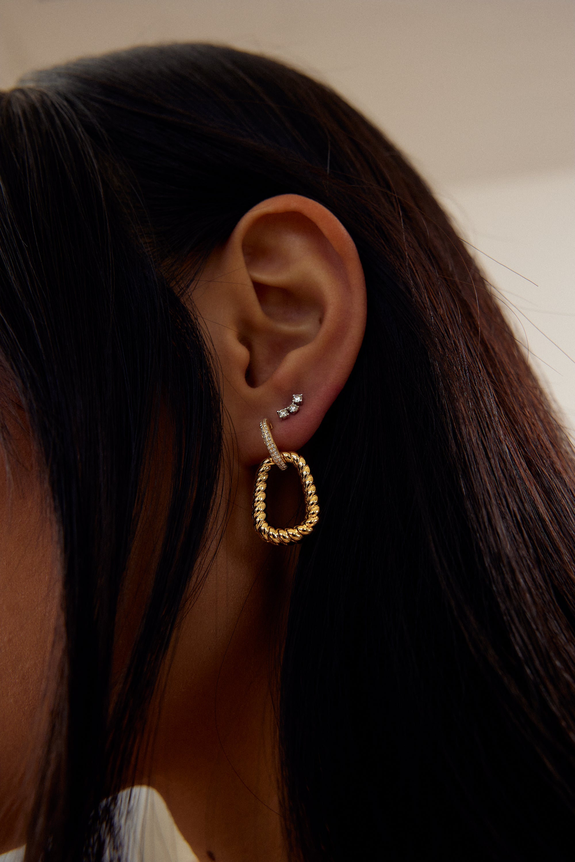 Cercles ovales interlocks fantaisie