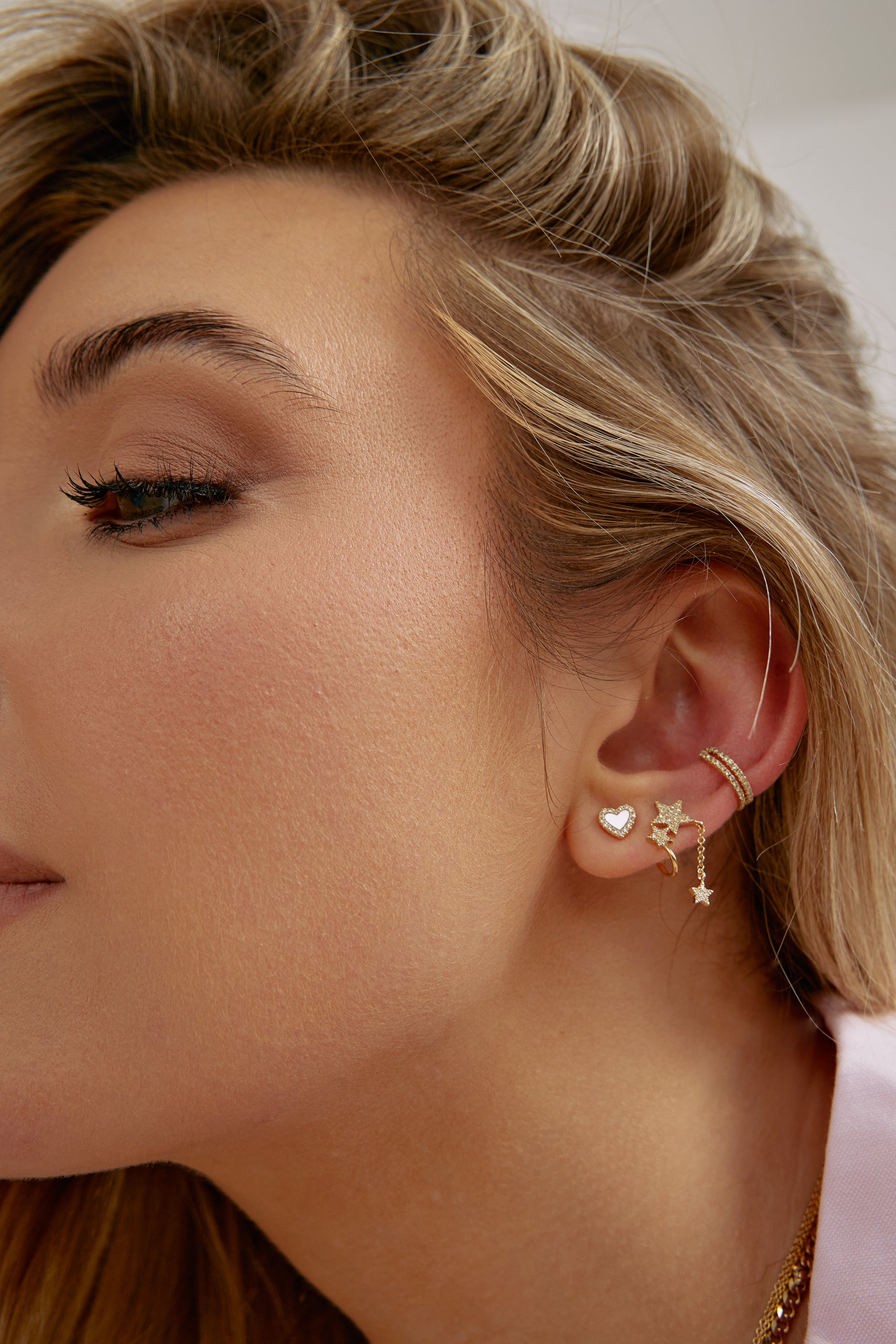 Star Dropper Earrings