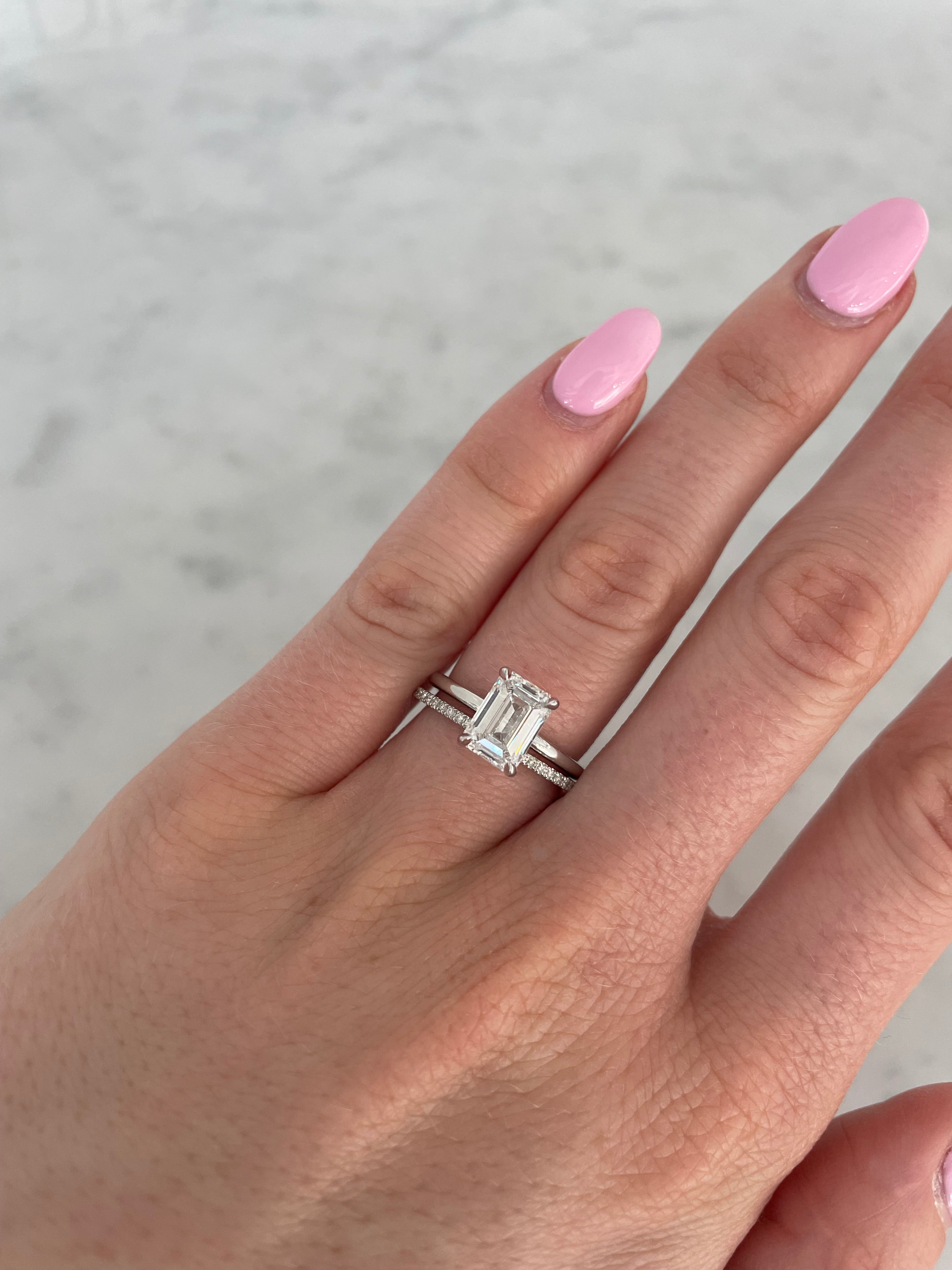 1.3mm Skinny Pavé Ring