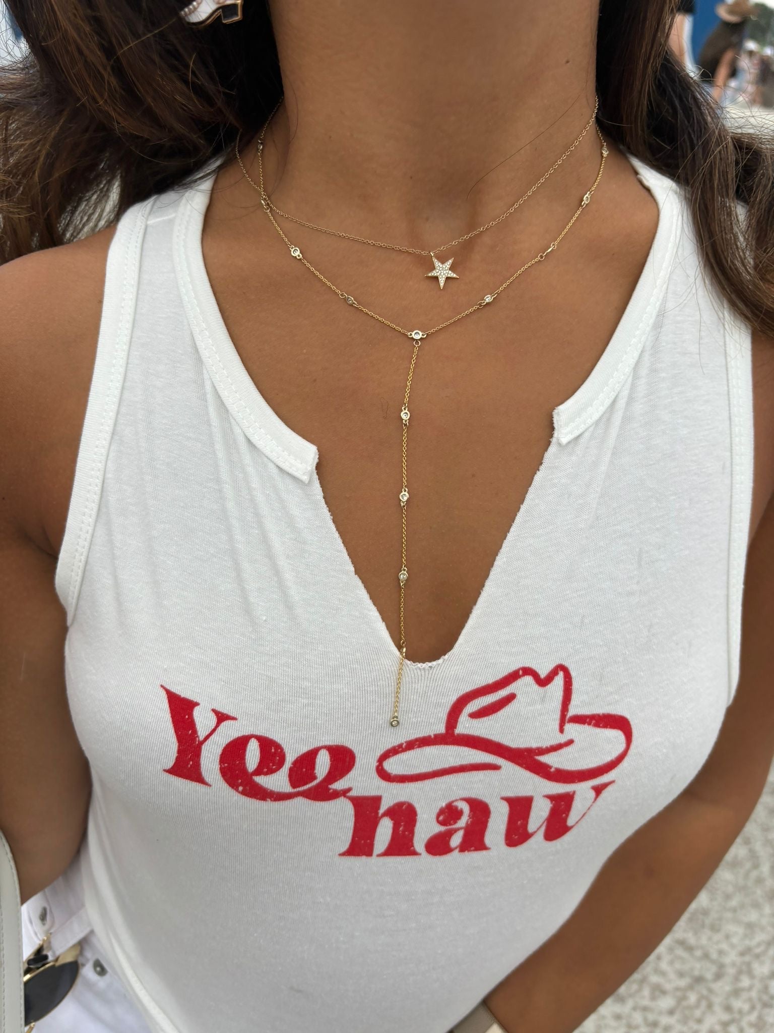 Diamond By the Yard Lariat Necklace