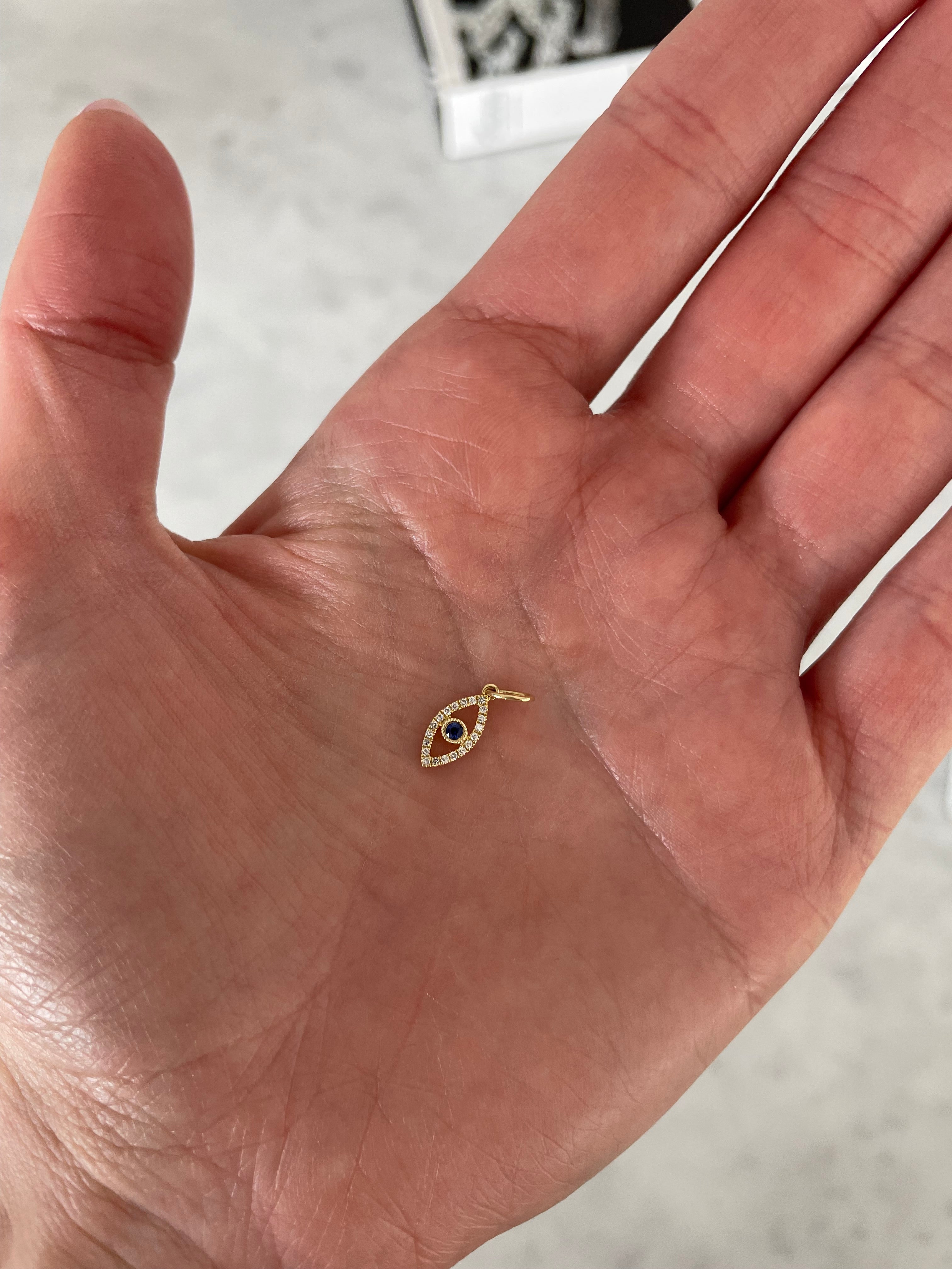 Breloque Hamsa en Diamant