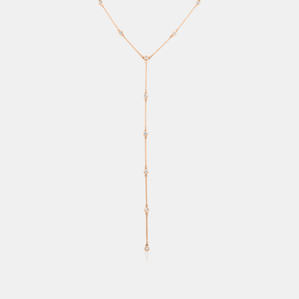 Diamond By the Yard Lariat Necklace