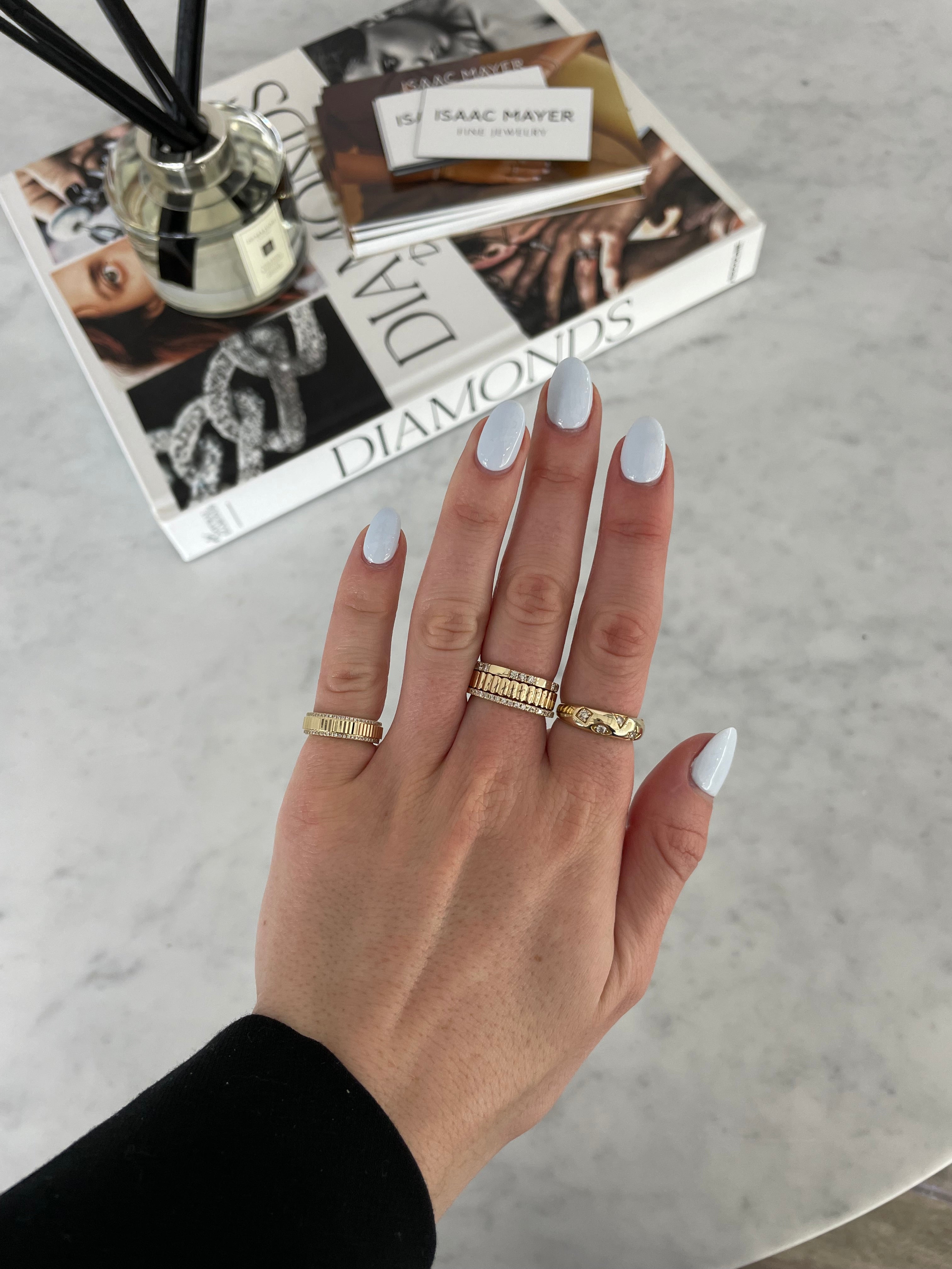 Bague cannelée empilable