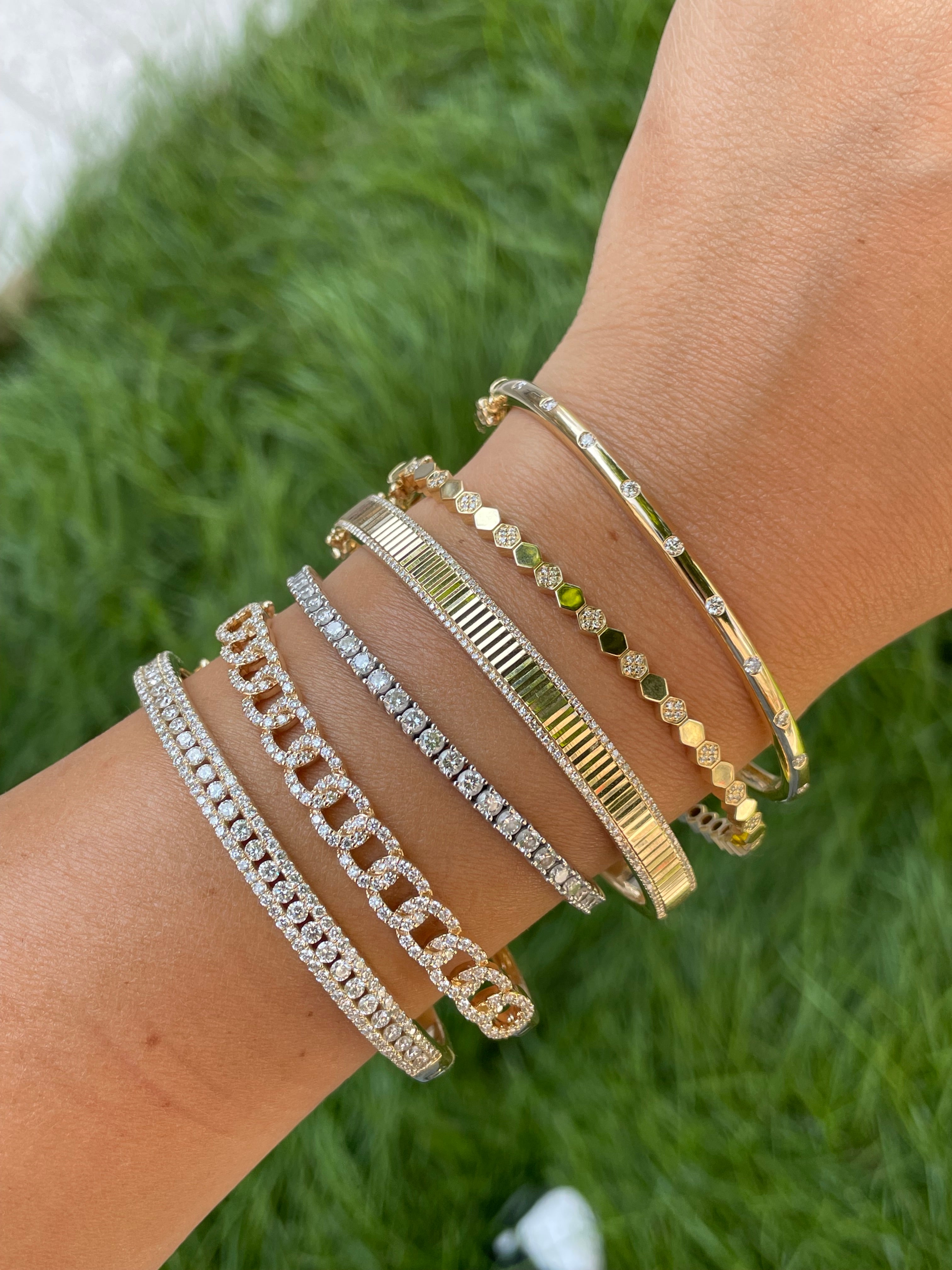 Bracelet à incrustation de diamants