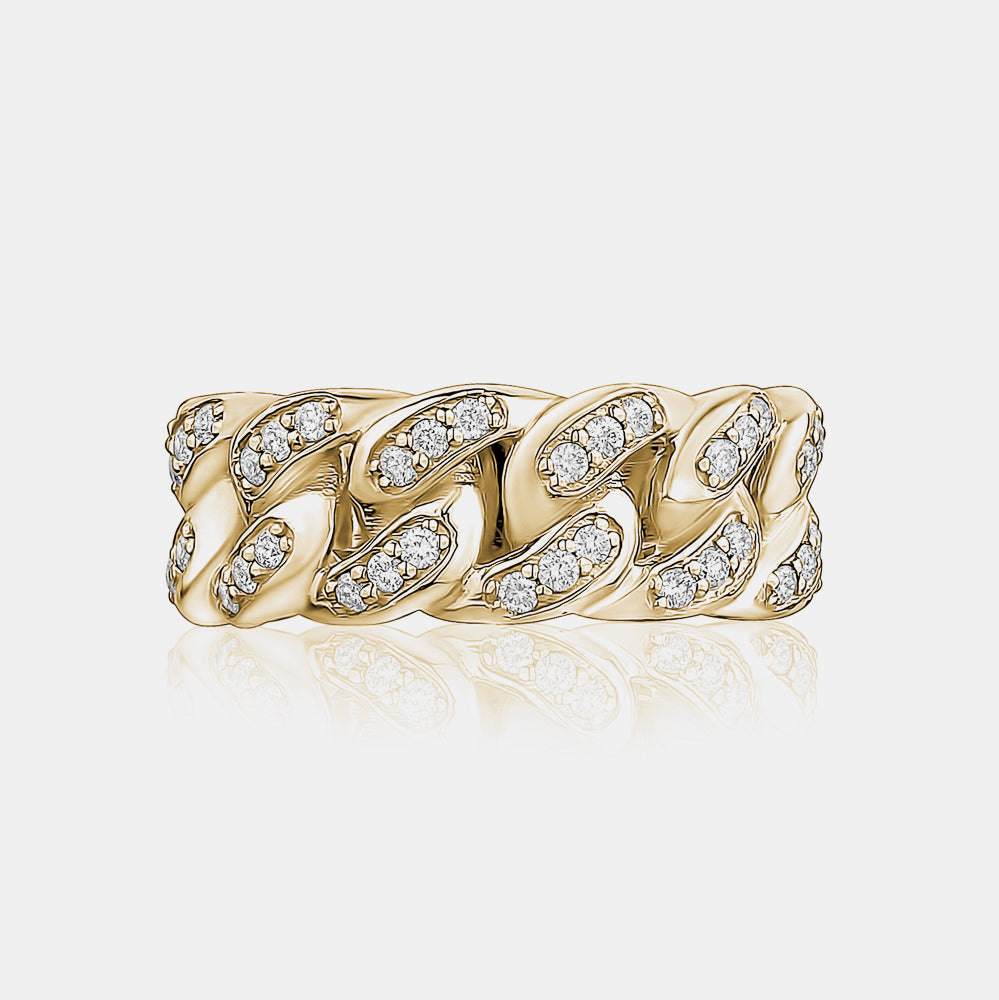 Men's Diamond Link Ring