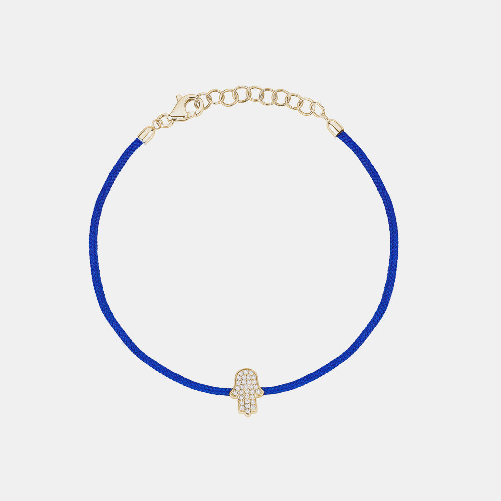 Blue String with Hamsa Bracelet