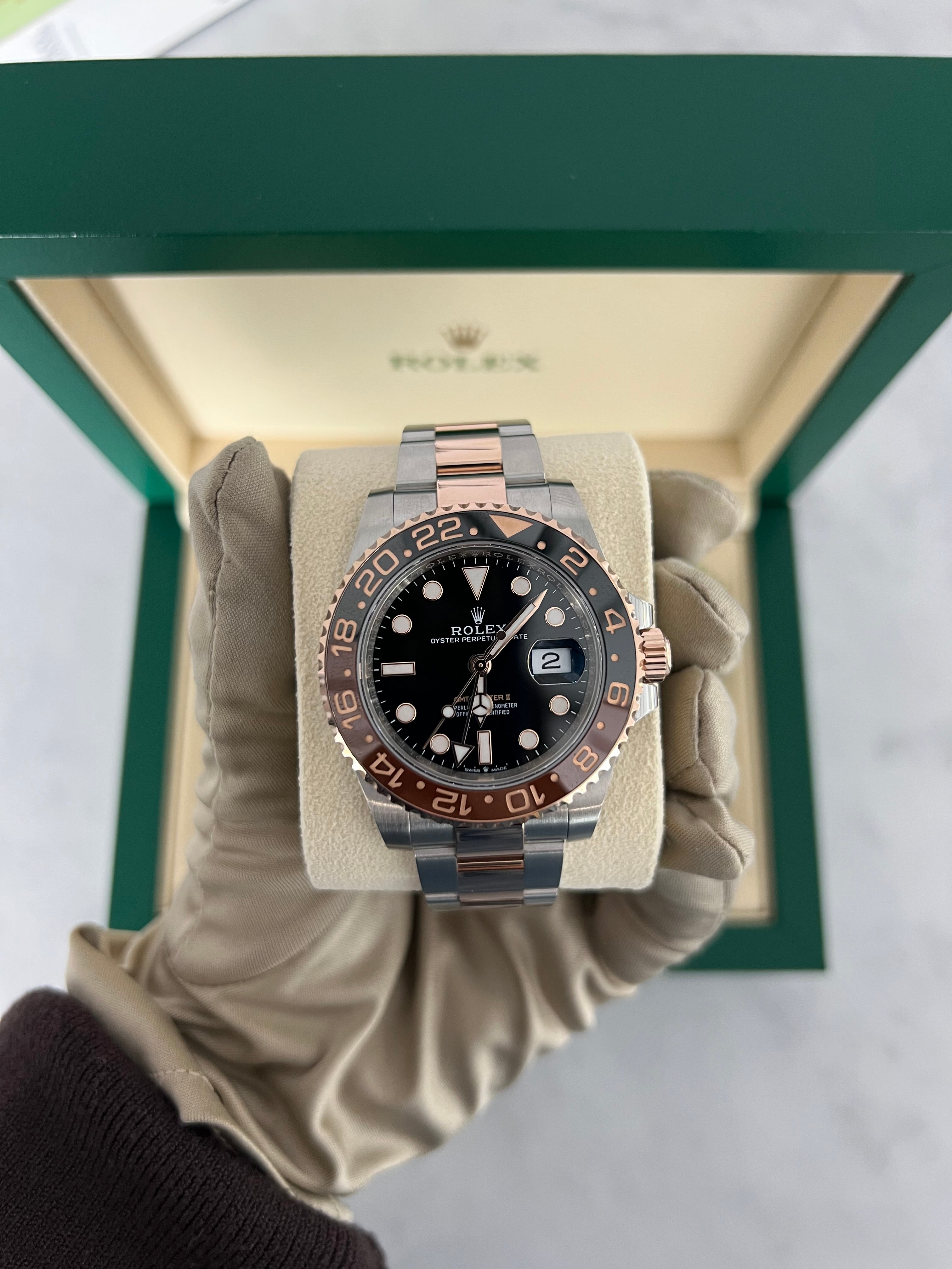 Rolex GMT Master II Two Tone Everose Gold Oyster Bracelet 40MM 126711CHNR/2025