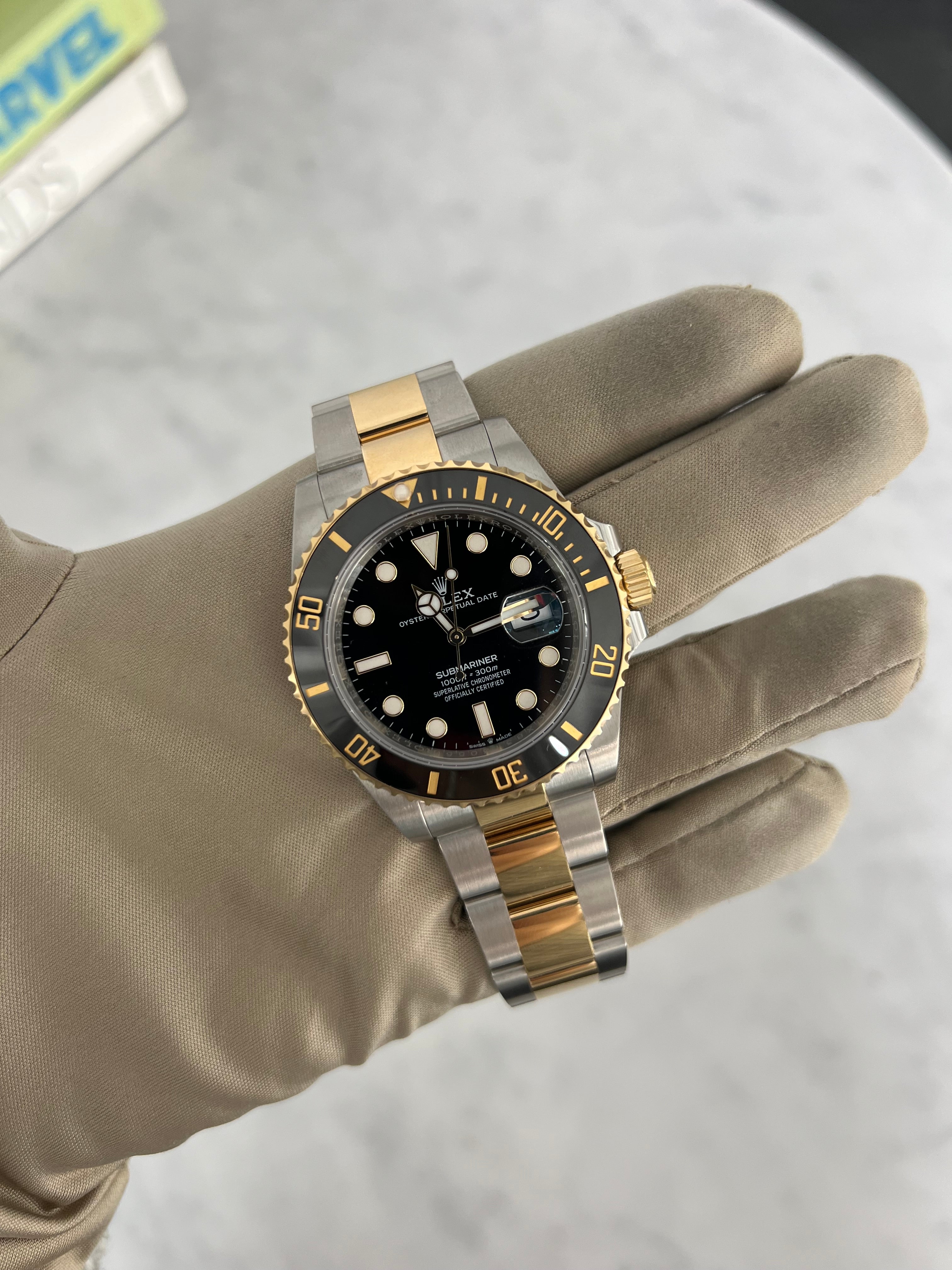 Rolex Submariner Date Two-Tone Yellow Gold Black Dial Oyster Bracelet 41mm 126613LN/2025