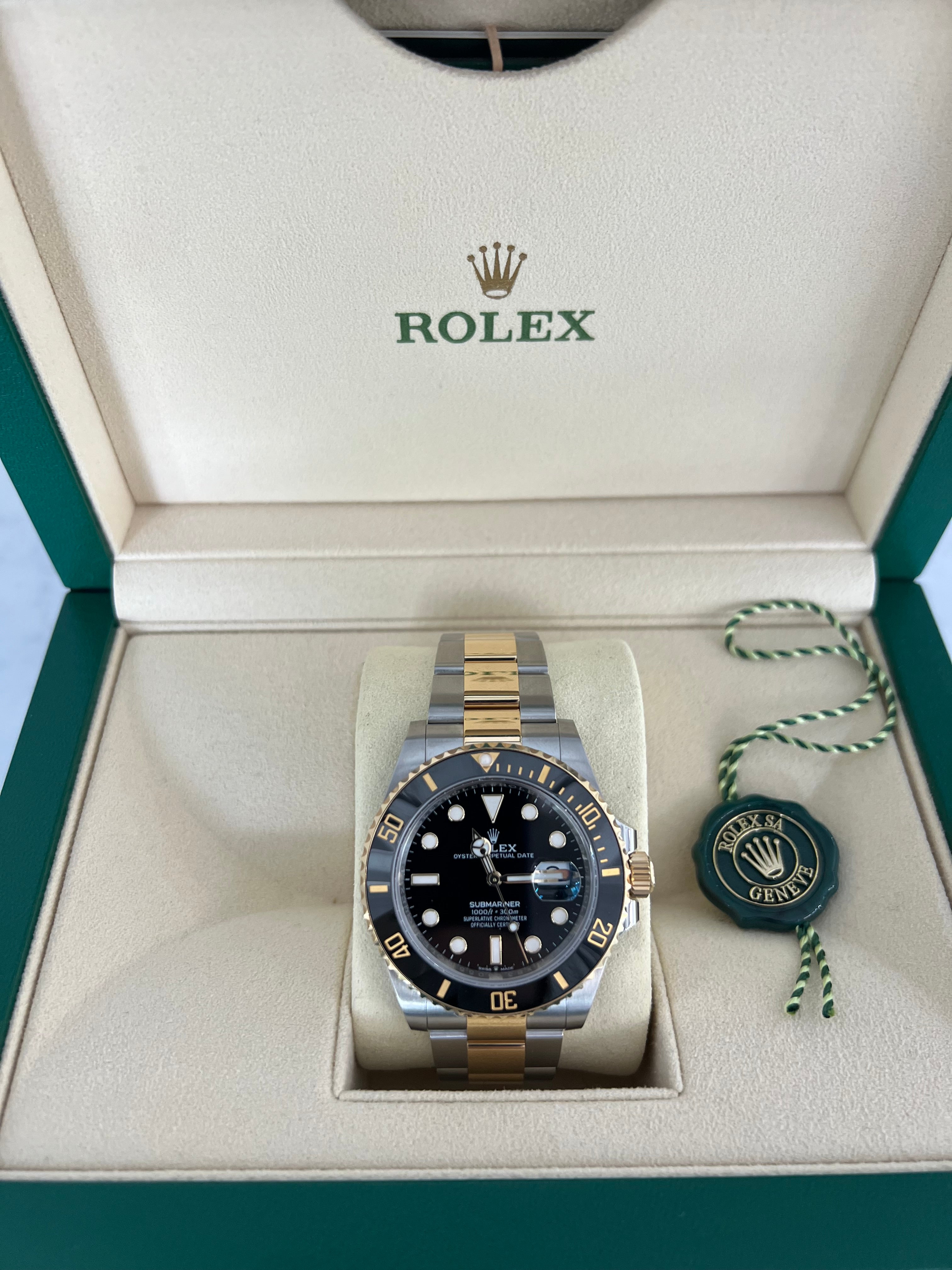 Rolex Submariner Date Two-Tone Yellow Gold Black Dial Oyster Bracelet 41mm 126613LN/2025