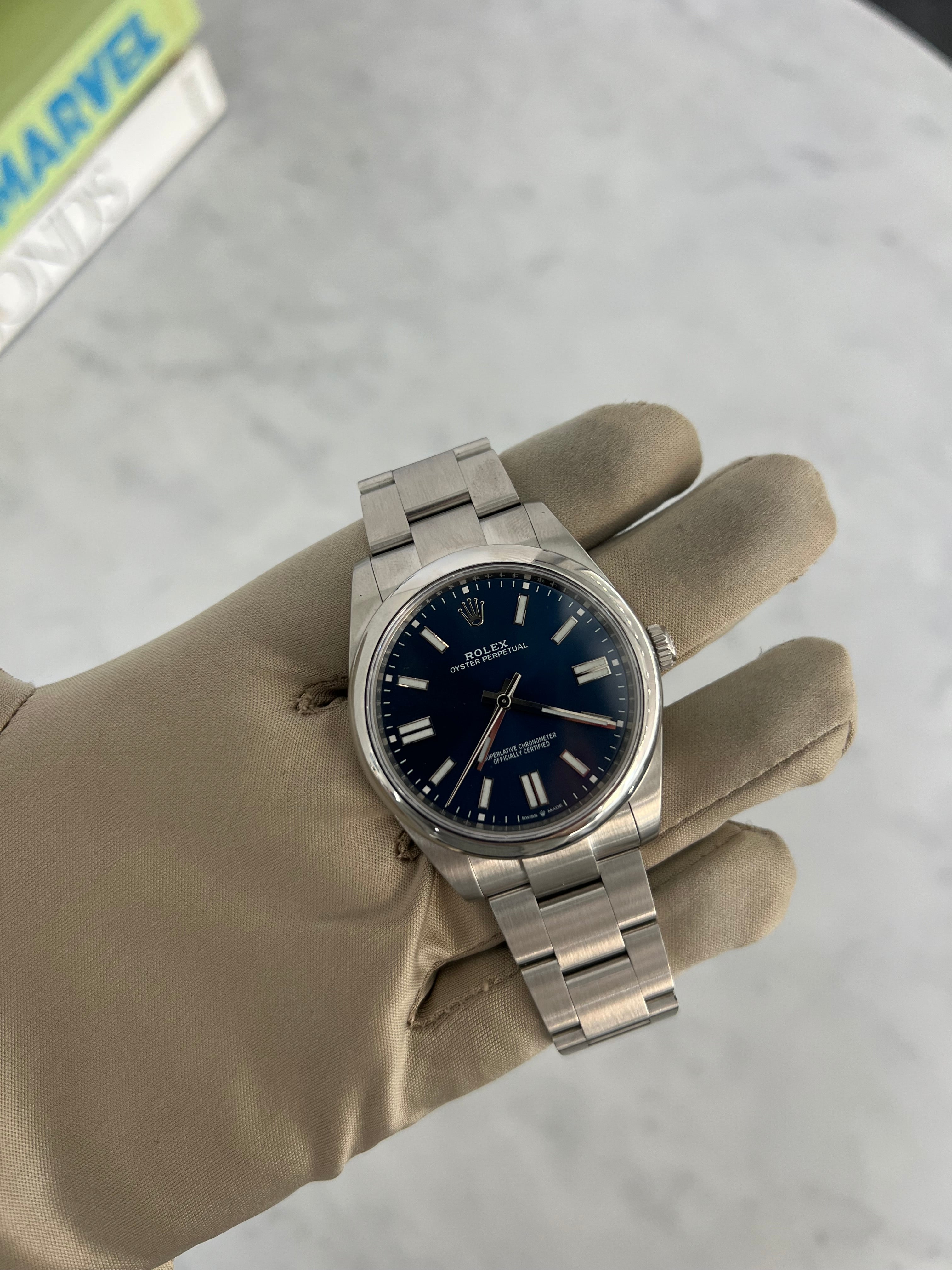 Rolex Oyster Perpertual Blue Dial Oyster Bracelet 41mm 124300/2023