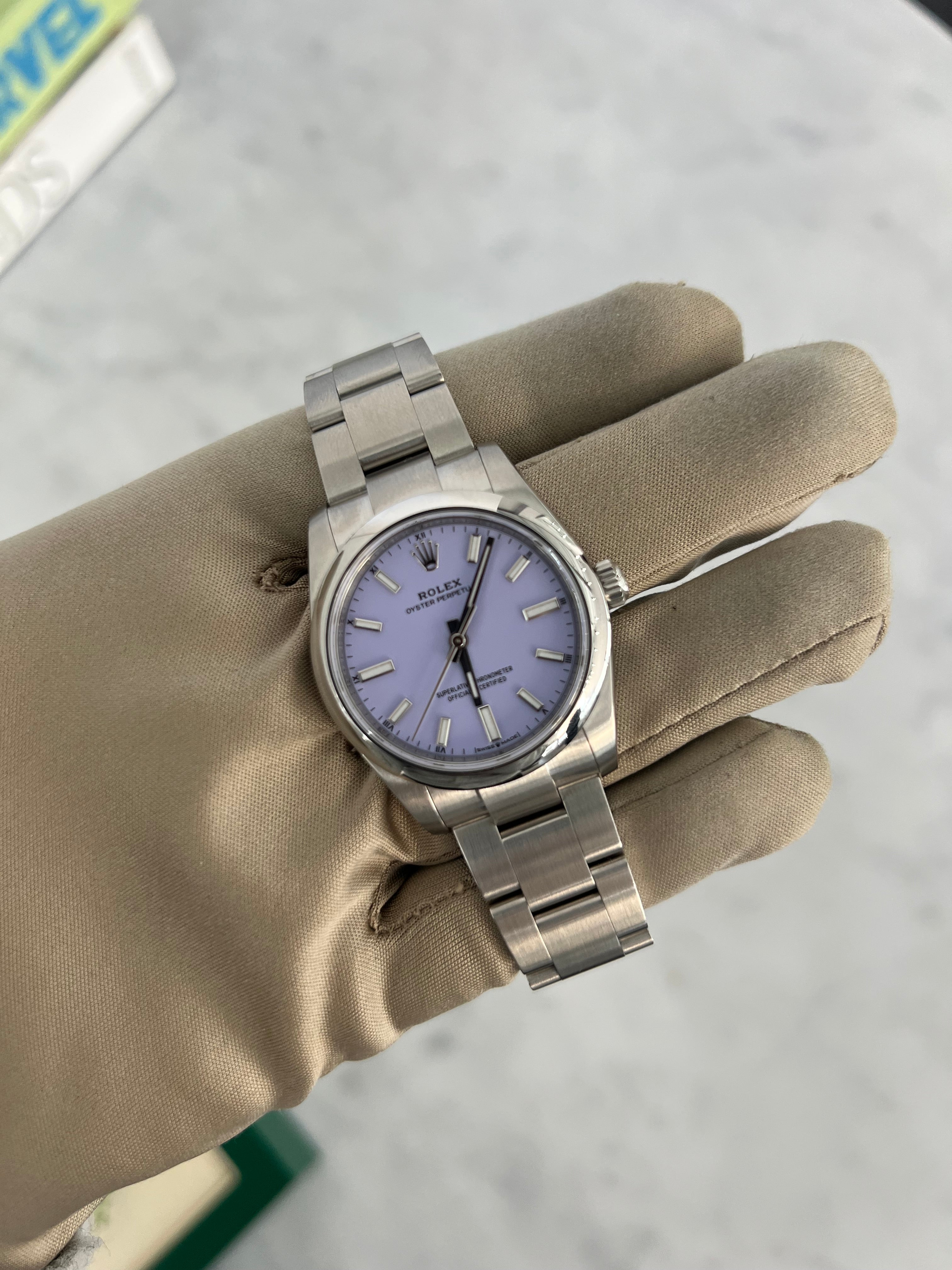 Rolex Oyster Perpetual Lavender Dial 34mm 124200/2025