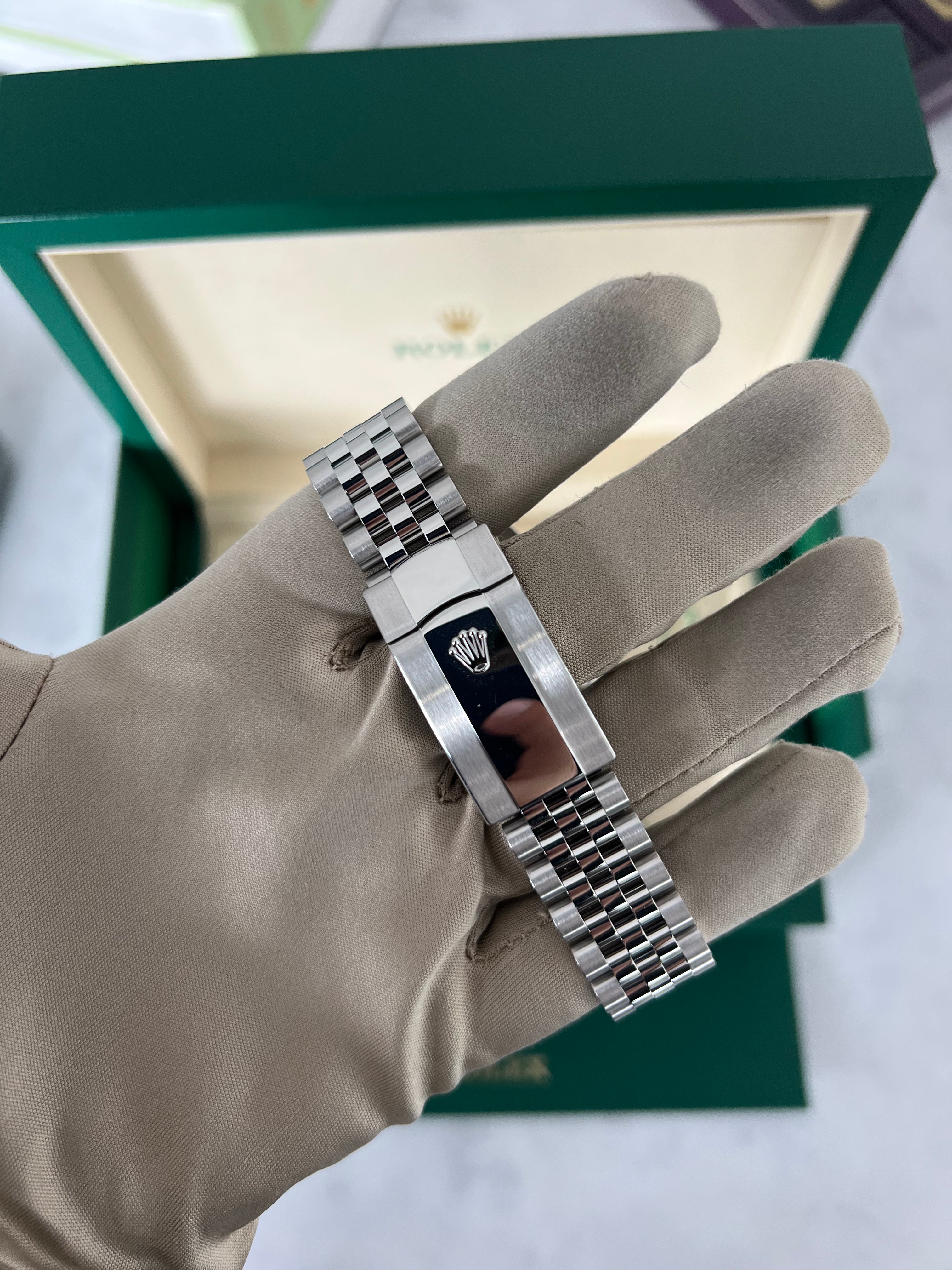 Rolex Datejust Stainless Steel Blue Stick Dial Jubilee Bracelet 41mm 126334/2026