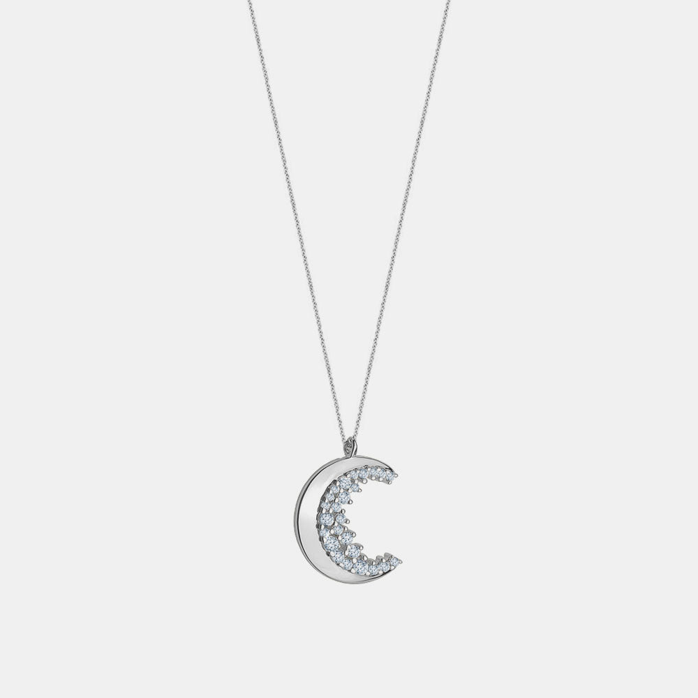 Collier Demi Lune en Diamant