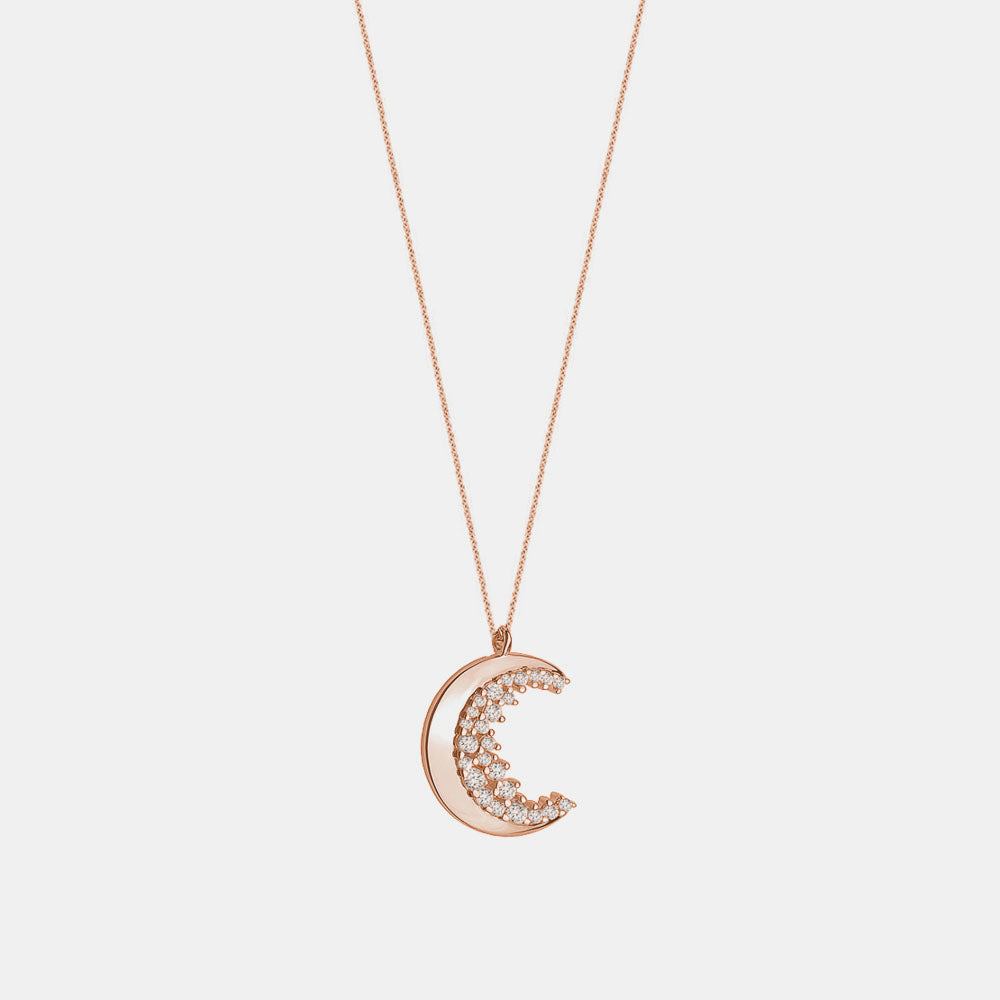 Collier Demi Lune en Diamant