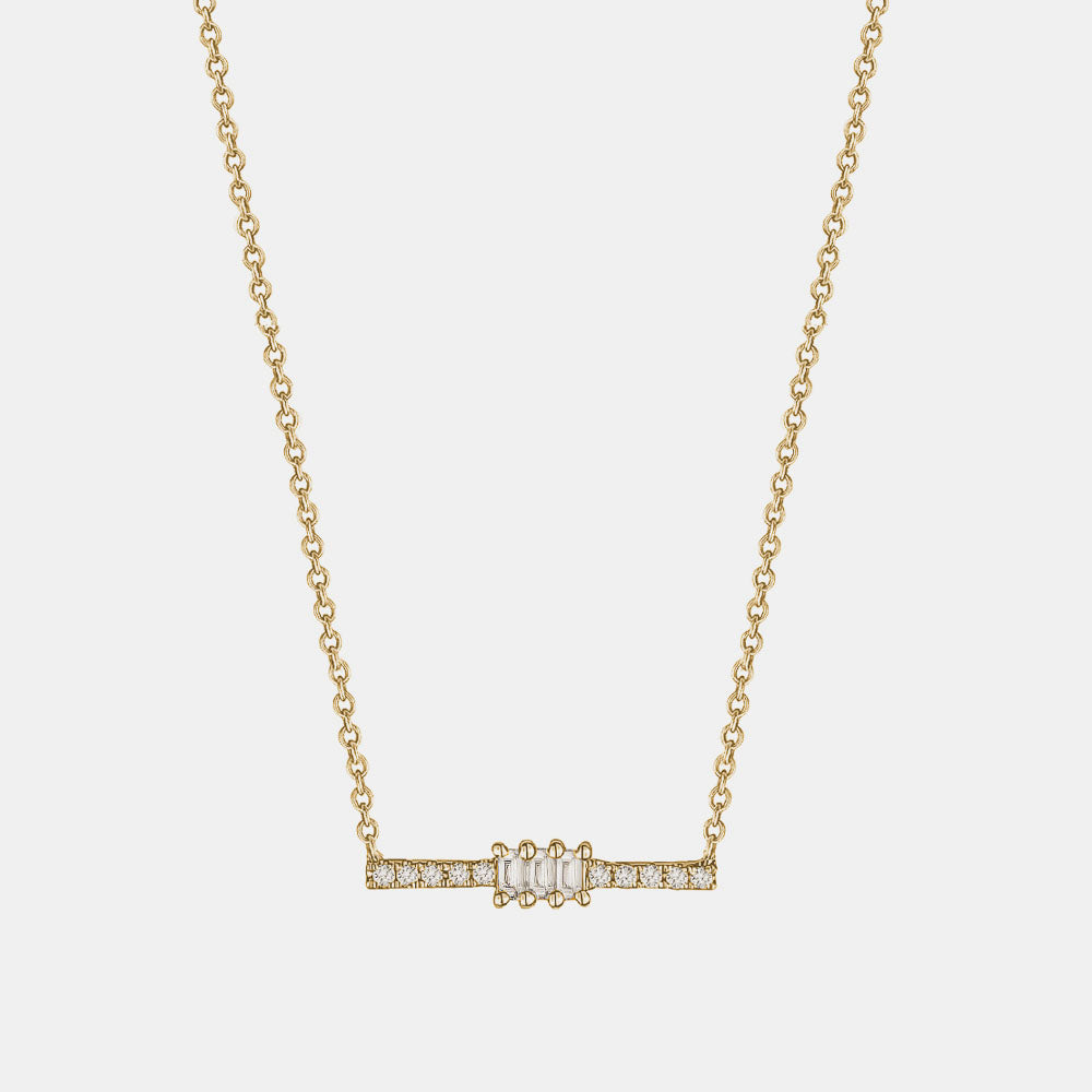Mini Diamond Segment Necklace