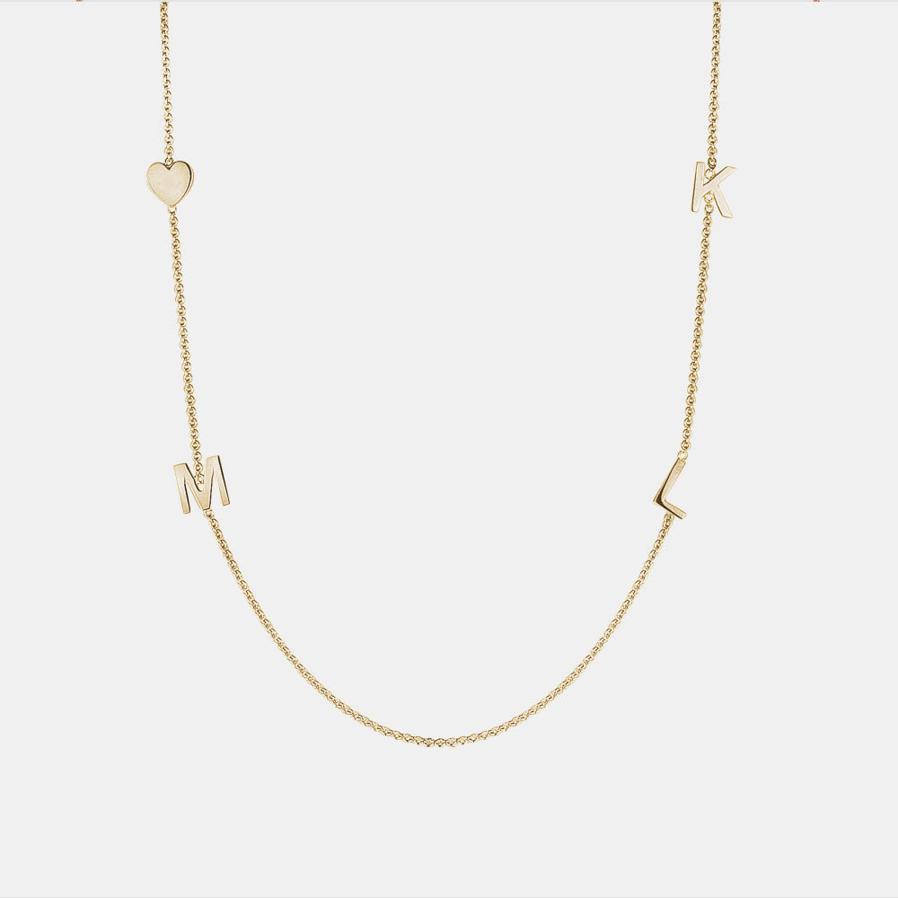 Letter Mini Initial Necklace