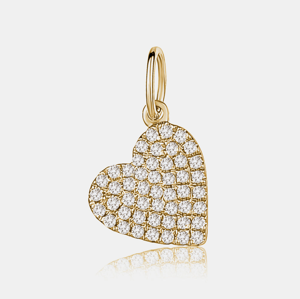 Diamond Heart Charm