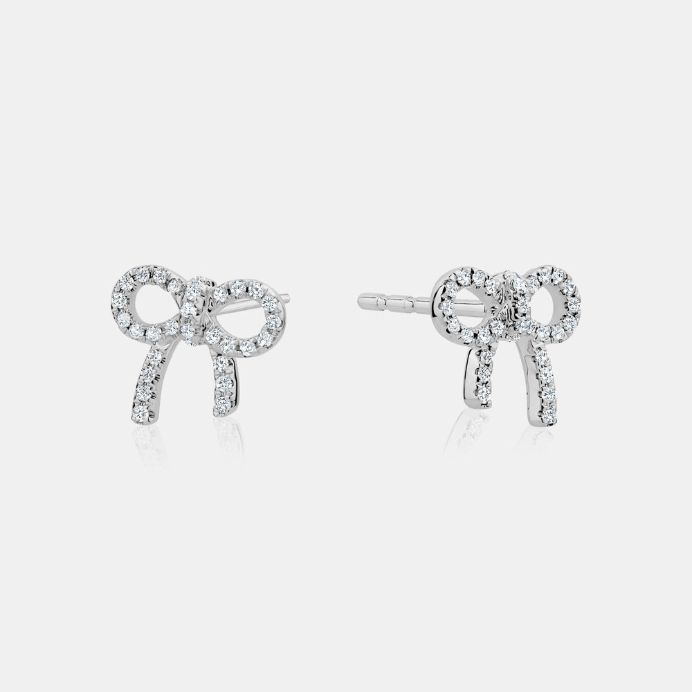 Diamond Bow Studs