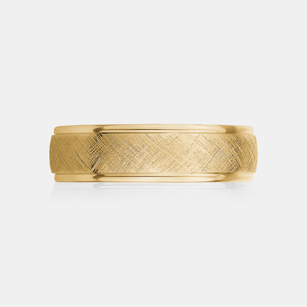 10K Satin Finish Wedding Band