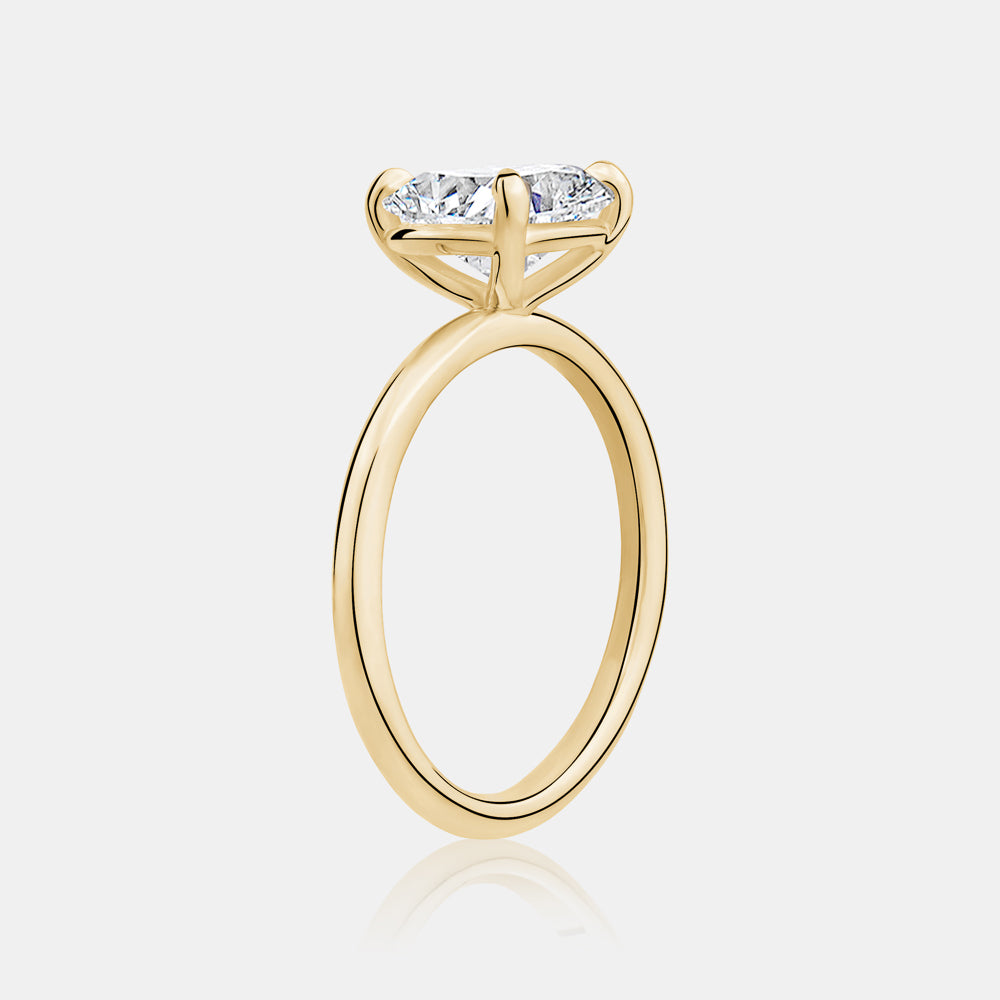 2.20ct East to West Oval Lab Diamond Ring