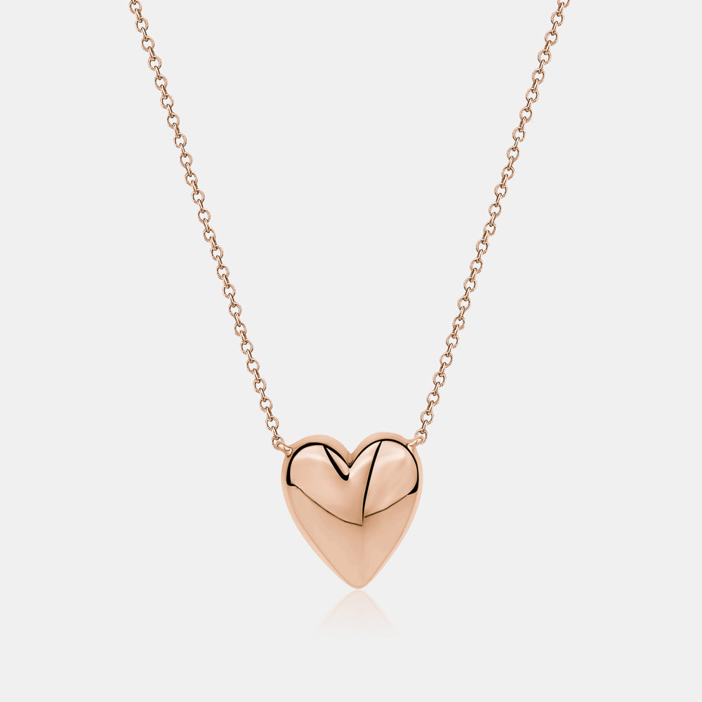 Collier à bulles en forme de coeur