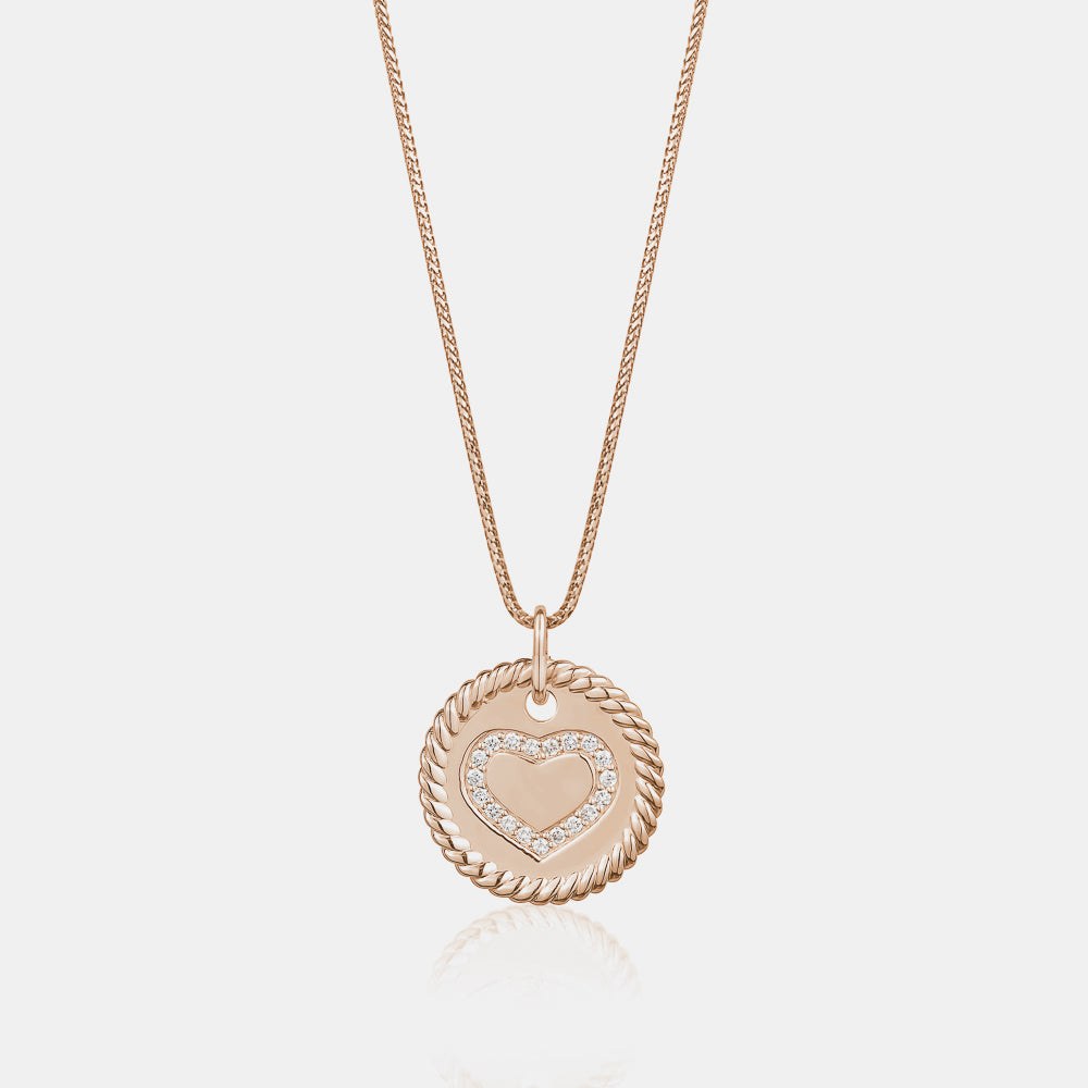 Médaillon Coeur en Diamant
