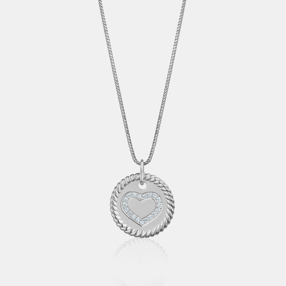 Médaillon Coeur en Diamant