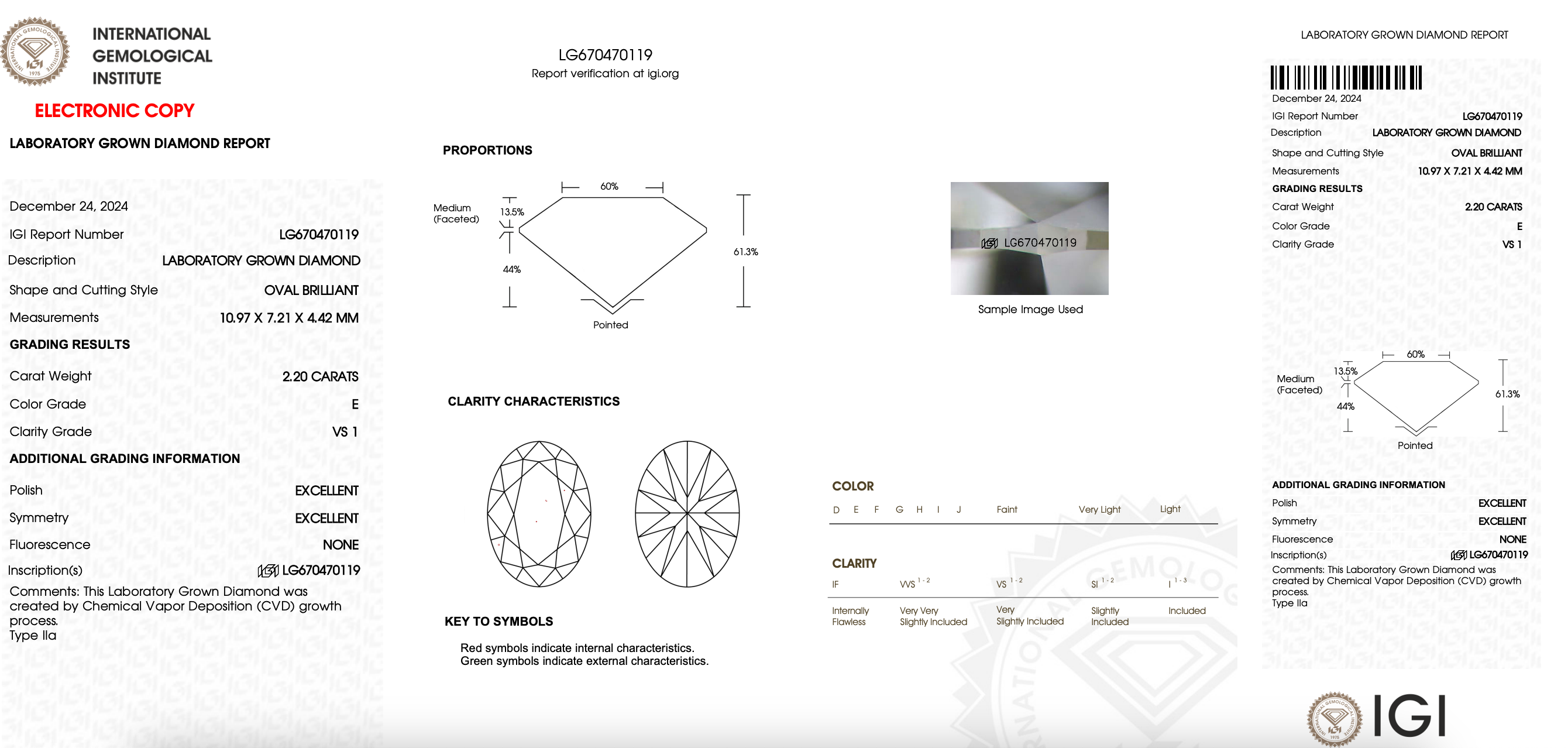 2.20ct East to West Oval Lab Diamond Ring