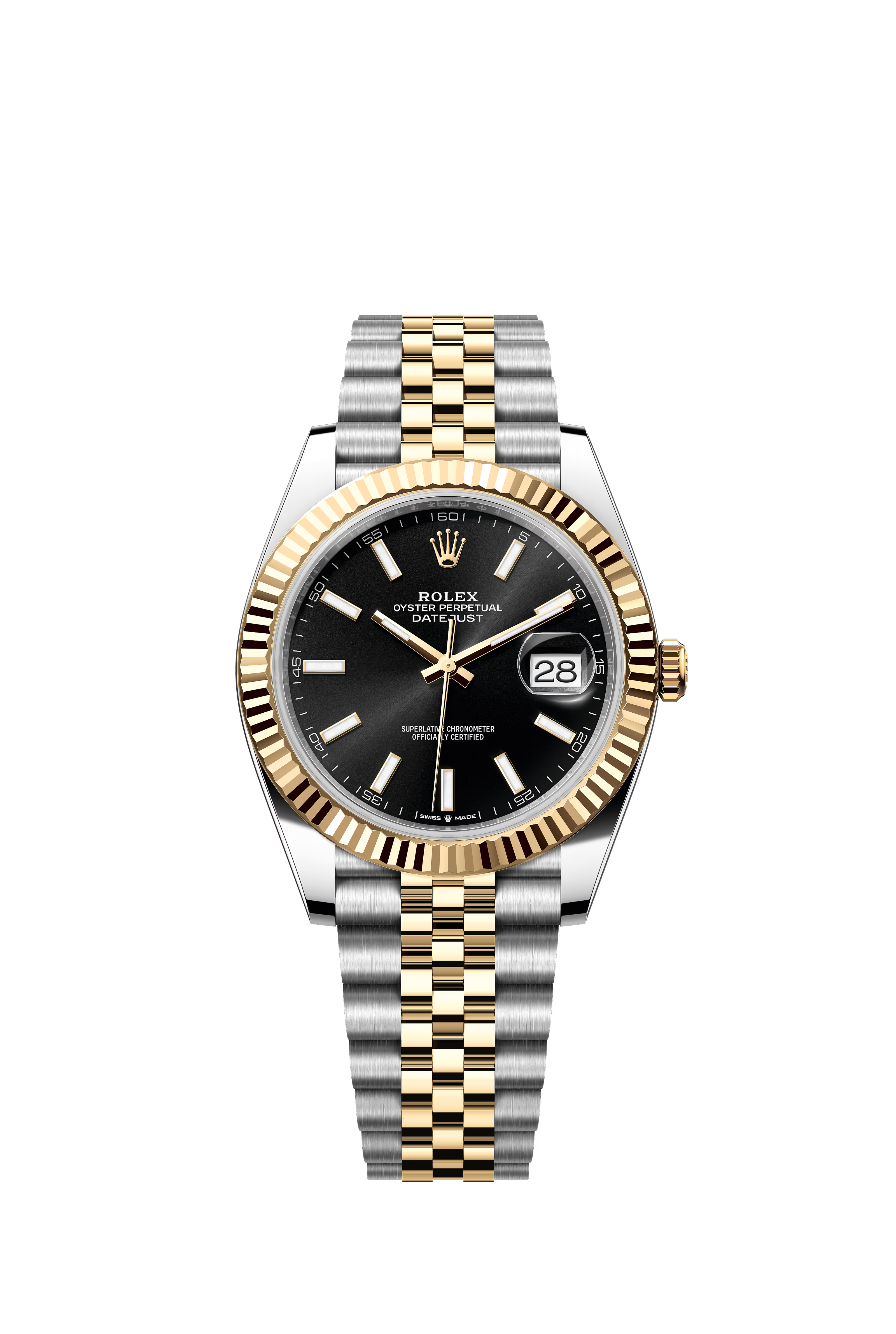Rolex Datejust Two Tone Black Dial Jubilee Bracelet 41MM 126333/2025