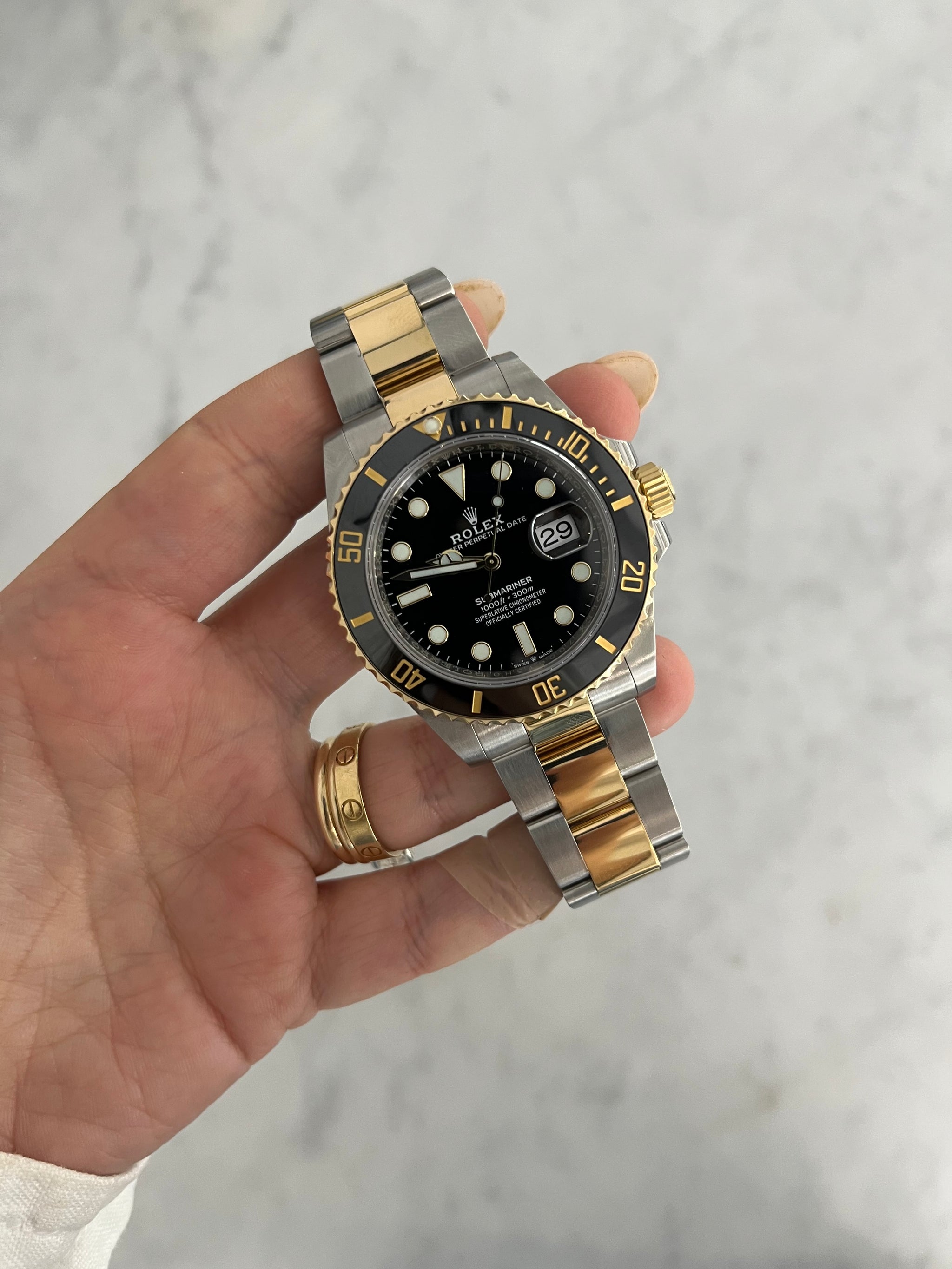 Rolex Submariner Two Tone On Wrist Two Tone Rolex On Wrist Rolex