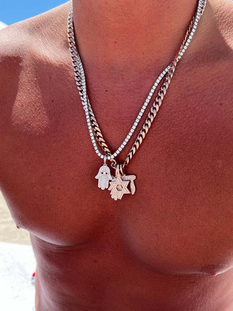 Pendentif Hai en diamant