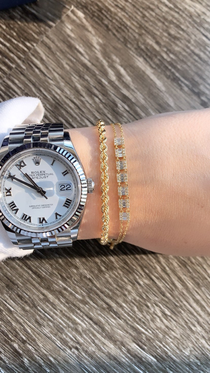 Bracelet Chaîne de Corde