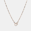 Collier de homard en diamant avec chaîne en forme de trombone