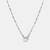 Collier de homard en diamant avec chaîne en forme de trombone
