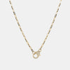 Collier de homard en diamant avec chaîne en forme de trombone