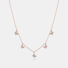 Collier papillon à diamants pendants