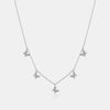 Collier papillon à diamants pendants