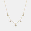 Collier papillon à diamants pendants