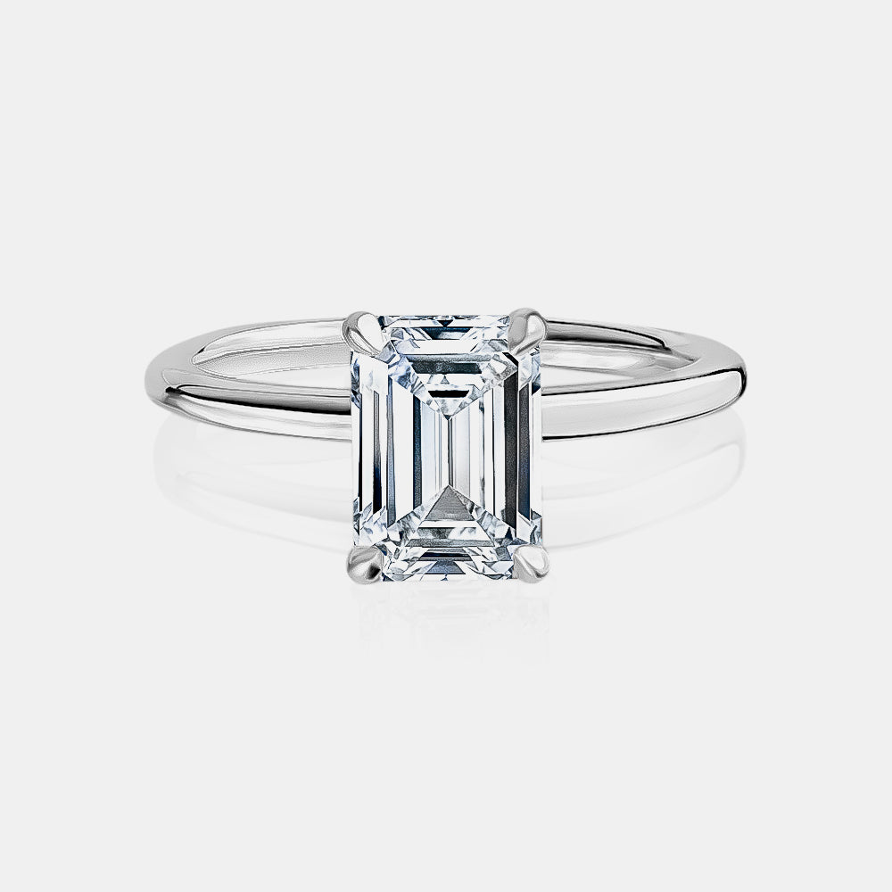 2.11ct Emerald Lab Diamond Ring