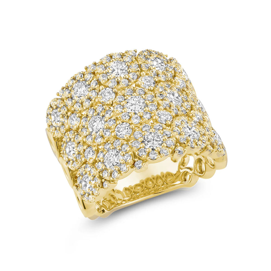 Lab Grown Fancy Flower Ring
