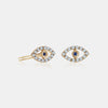 Boucles d'Oreilles Mauvais Oeil en Diamant