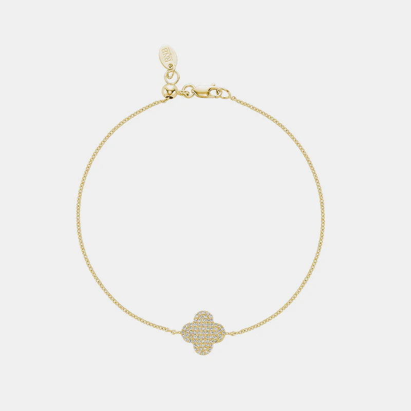 Bracelet trèfle en diamant