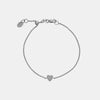Bracelet mini-cœur en diamant